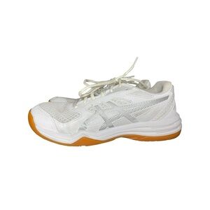ASICS White Gum Sole Court Shoes Womens 8 Volleyball Pickleball Indoor